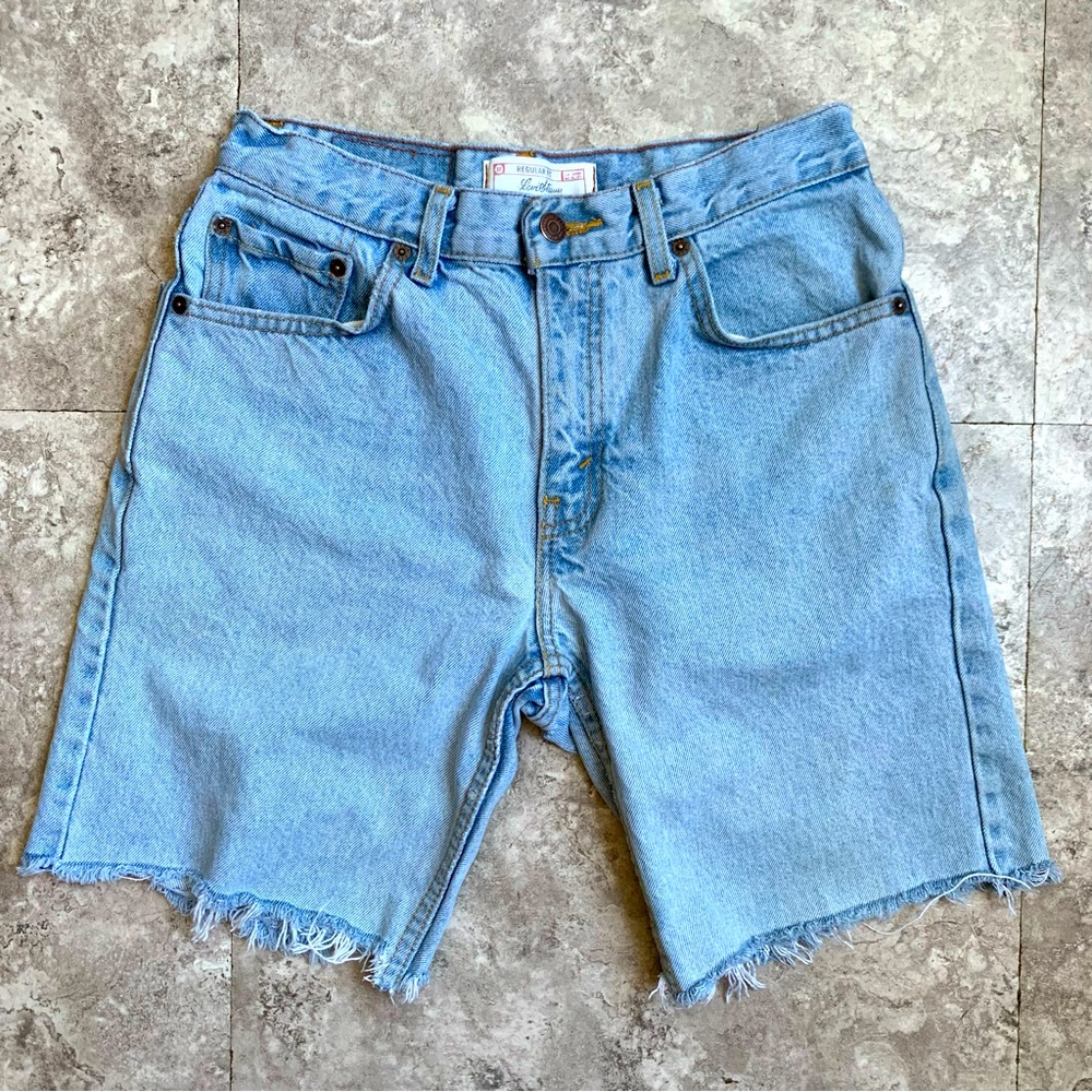 Levi's Light Blue Cut-Off Denim Shorts Size 30